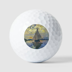 Claude Monet - Sailboat bei Le Petit-Gennevilliers Golfball