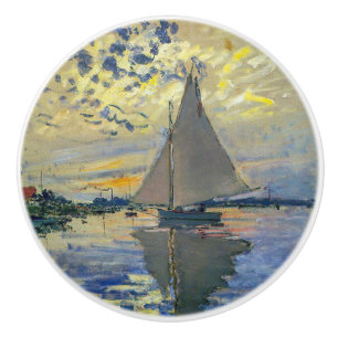 Claude Monet - Sailboat bei Le Petit-Gennevilliers Keramikknauf