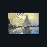 Claude Monet - Sailboat bei Le Petit-Gennevilliers Leinwanddruck<br><div class="desc">Sailboat at Le Petit-Gennevilliers / Voilier au Petit-Gennevilliers - Claude Monet,  1874</div>