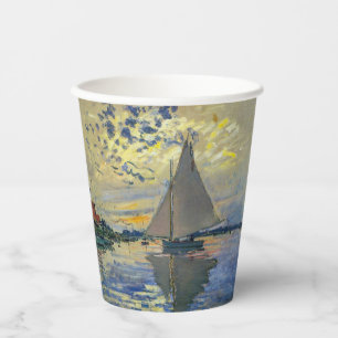 Claude Monet - Sailboat bei Le Petit-Gennevilliers Pappbecher