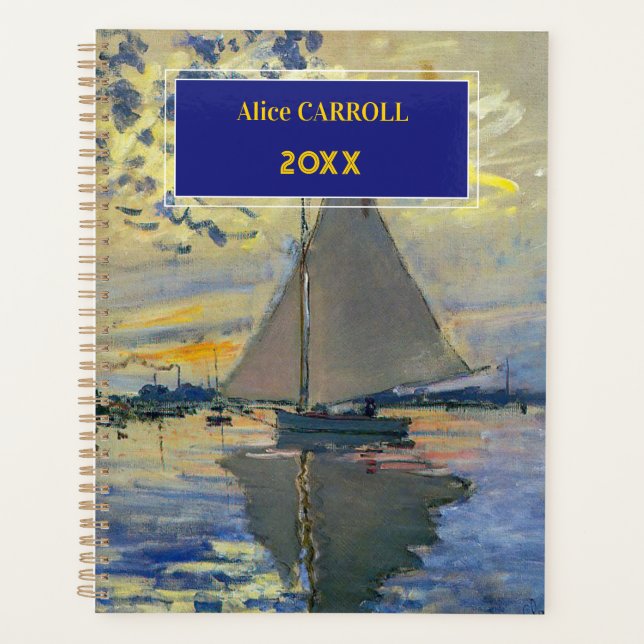 Claude Monet - Sailboat bei Le Petit-Gennevilliers Planer (Vorderseite)