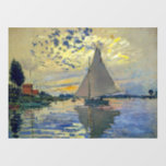 Claude Monet - Sailboat bei Le Petit-Gennevilliers Wandaufkleber<br><div class="desc">Sailboat at Le Petit-Gennevilliers / Voilier au Petit-Gennevilliers - Claude Monet,  1874</div>