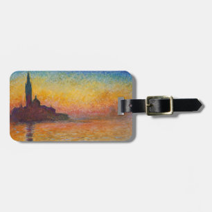 Claude Monet - San Giorgio Maggiore bei Dämmerung Gepäckanhänger
