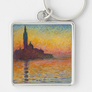 Claude Monet - San Giorgio Maggiore bei Dämmerung Schlüsselanhänger
