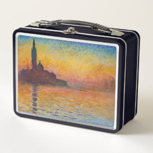 Claude Monet - San Giorgio Maggiore in der Dämmeru Metall Brotdose