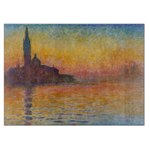 Claude Monet - San Giorgio Maggiore in der Dämmeru Schneidebrett
