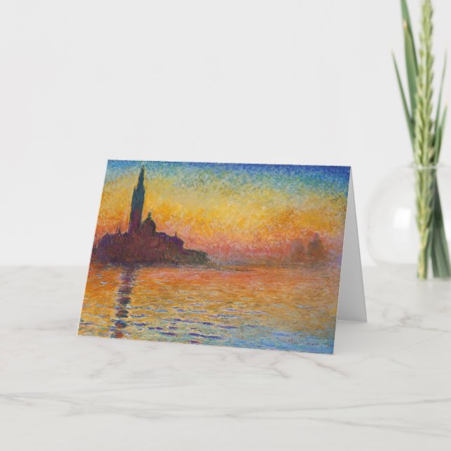 Claude Monet - San Giorgio Maggiore - Museo Canton Karte (Vorderseite)