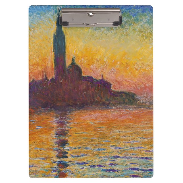 Claude Monet - San Giorgio Maggiore - Museo Canton Klemmbrett (Vorderseite)