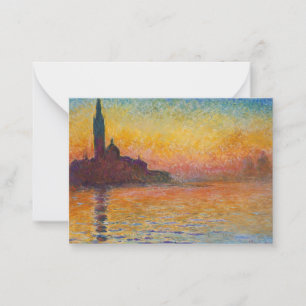 Claude Monet - San Giorgio Maggiore - Museo Canton Mitteilungskarte