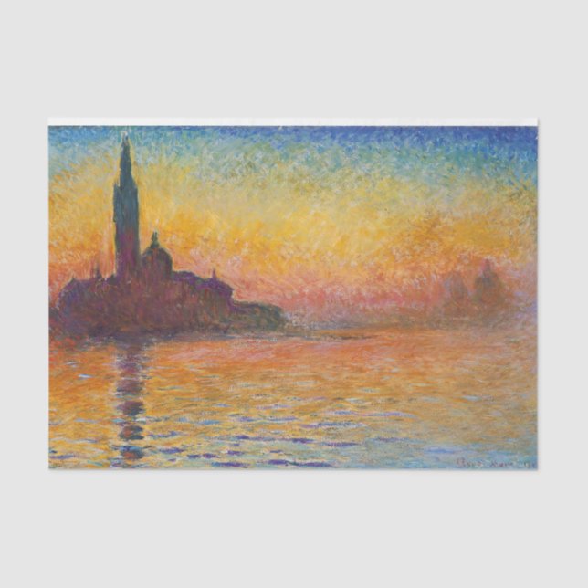 Claude Monet - San Giorgio Maggiore - Museo Canton Seidenpapier (Vorderseite)