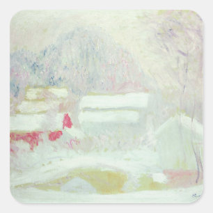 Claude Monet   Sandviken, Norwegen Quadratischer Aufkleber