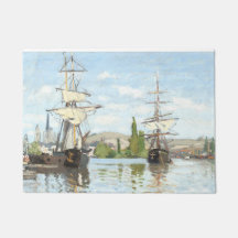 Claude Monet. Schiffe, die auf der Seine in Rouen 