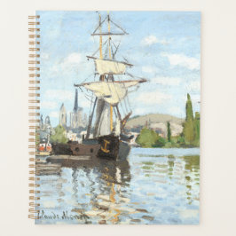 Claude Monet. Schiffe, die auf der Seine in Rouen Planer