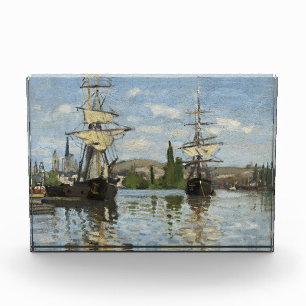 Claude Monet Schiffes auf der Seine Fotoblock