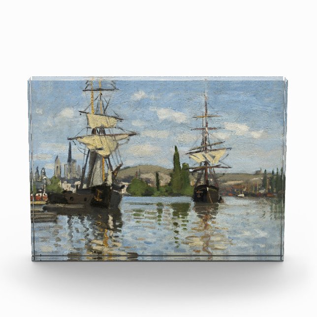 Claude Monet Schiffes auf der Seine Fotoblock (Vorderseite)