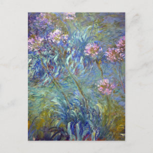 Claude Monet Schmucklilien Postkarte