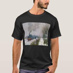 Claude Monet - Schneeausbildung / Lokomotive T-Shirt