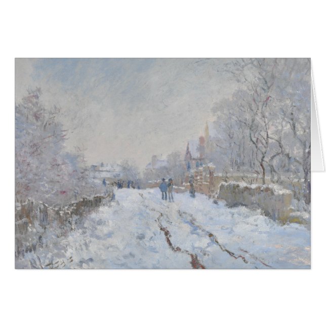 Claude Monet - Schneeszene in Argenteuil (Vorderseite (Horizontal))
