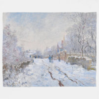 Claude Monet - Schneeszene in Argenteuil