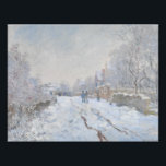 Claude Monet - Schneeszene in Argenteuil Fotodruck<br><div class="desc">Schneeszene in Argenteuil von Claude Monet,  1875. Öl auf Leinwand.</div>