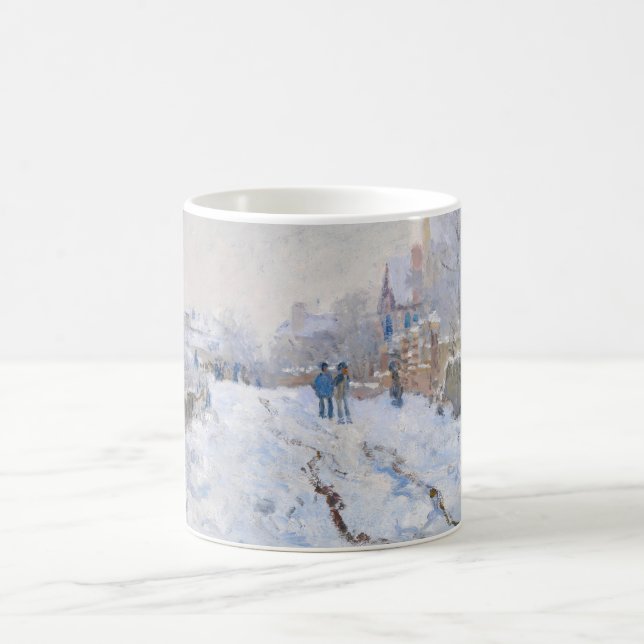 Claude Monet - Schneeszene in Argenteuil Kaffeetasse (Mittel)