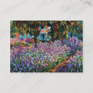 Claude Monet: Schwertlilien in Monets Garten Visitenkarte