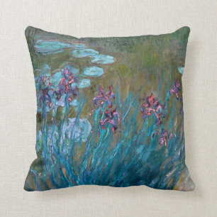 Claude Monet: Schwertlilien und Seerosen Kissen