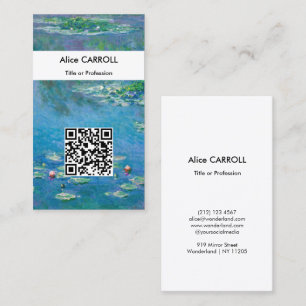 Claude Monet - Seerosen 1906 - QR Code Visitenkarte