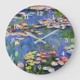 Claude Monet - Seerosen, 1916, Große Wanduhr