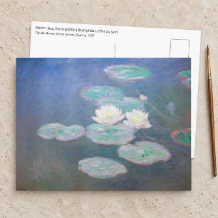 Claude Monet - Seerosen, Abendstimmung Postkarte