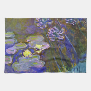 Claude Monet Seerosen Agapanthus Küchentuch