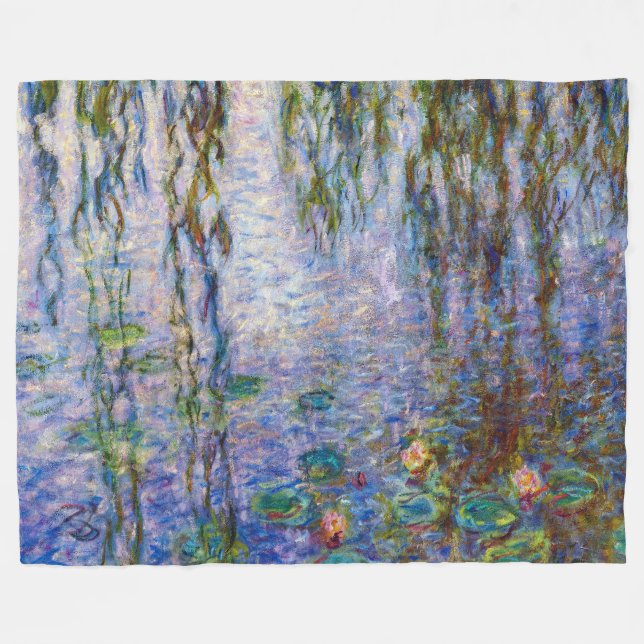 Claude Monet - Seerosen Fleecedecke (Vorderseite (Horizontal))
