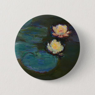 Claude Monet Seerosen Impressionistische Ölkunst Button