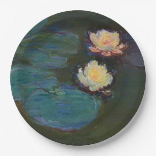 Claude Monet Seerosen Impressionistische Ölmalerei Pappteller