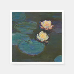 Claude Monet Seerosen Impressionistische Ölmalerei Serviette