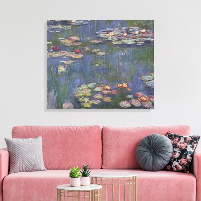 Claude Monet Seerosen Leinwanddruck (Insitu (Wohnzimmer))
