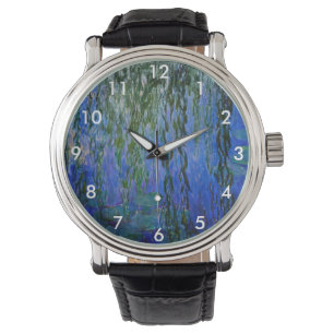 Claude Monet - Seerosen mit Trauerweide Armbanduhr