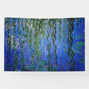 Claude Monet - Seerosen mit Trauerweide Banner