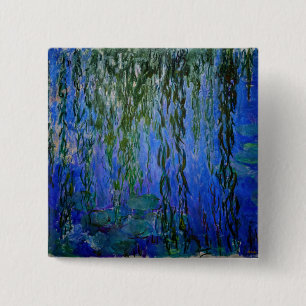Claude Monet - Seerosen mit Trauerweide Button