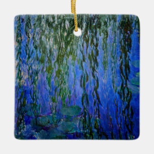 Claude Monet - Seerosen mit Trauerweide Keramikornament