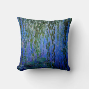 Claude Monet - Seerosen mit Trauerweide Kissen