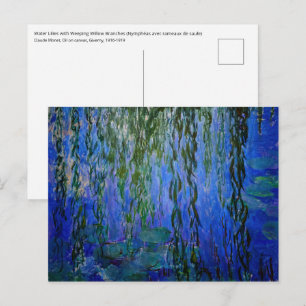 Claude Monet - Seerosen mit Trauerweide Postkarte