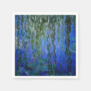 Claude Monet - Seerosen mit Trauerweide Serviette
