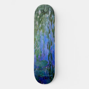 Claude Monet - Seerosen mit Trauerweide Skateboard