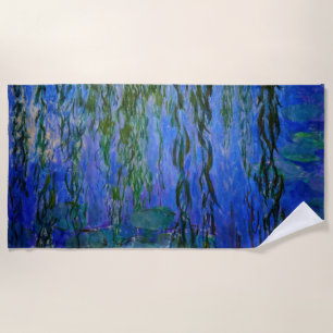 Claude Monet - Seerosen mit Trauerweide Strandtuch