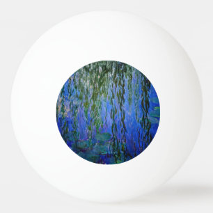 Claude Monet - Seerosen mit Trauerweide Tischtennisball