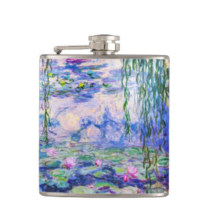 Claude Monet - Seerosen / Nympheas 1919 Flachmann