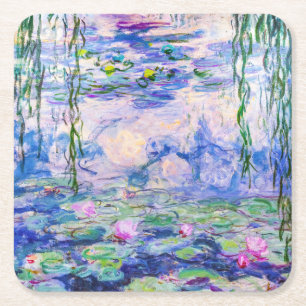 Claude Monet - Seerosen / Nympheas 1919 Rechteckiger Pappuntersetzer