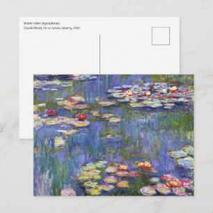 Claude Monet - Seerosen / Nymphéas Postkarte