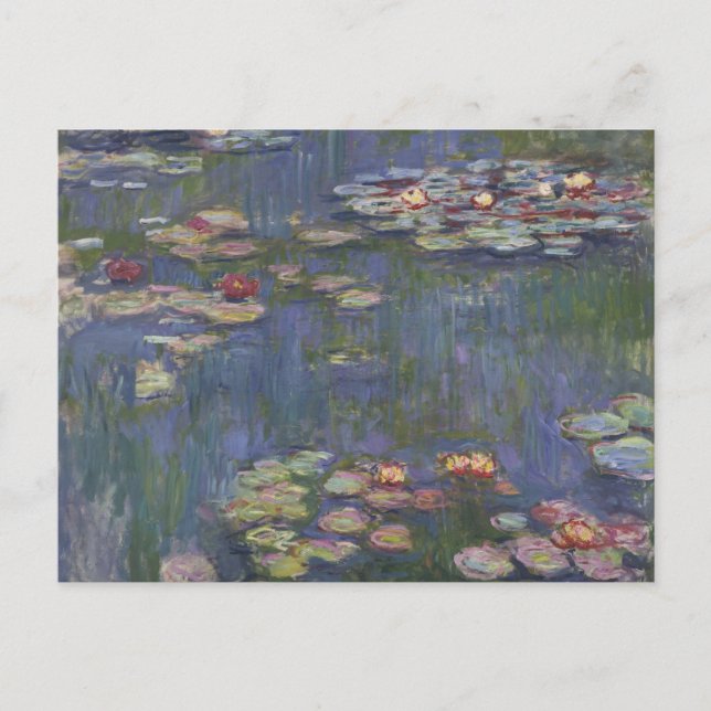 Claude Monet Seerosen Postkarte (Vorderseite)
